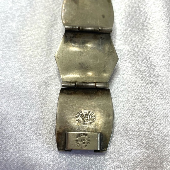 Vintage Antique Hecho En Mexico MOP Bracelet - Picture 4 of 5